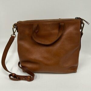 Madewell Mini Transport Crossbody Leather Brown